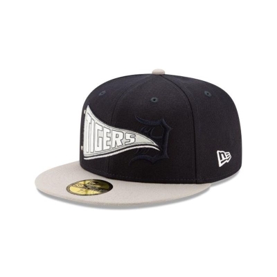 Detroit Tigers Gorra | New Era MLB Flag 59fifty Fitted Cap Mexico - Azules
